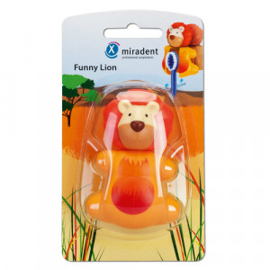 Produktbild von MIRADENT Zahnb&uuml;rstenhalter Funny L&ouml;we