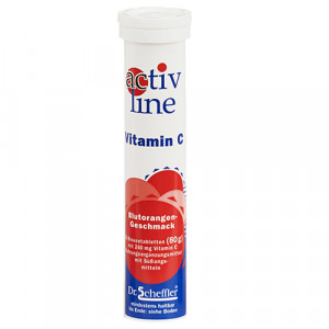 Produktbild von ACTIVLINE Vitamin C Blutorange Brausetabletten