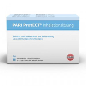 PARI ProtECT Inhalationsl&ouml;sung mit Ectoin Ampullen