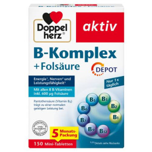 DOPPELHERZ B-Komplex+Fols&auml;ure Tabletten
