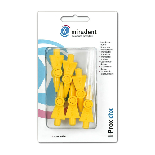 MIRADENT Interdentalbürste I-Prox CHX x-fine gelb