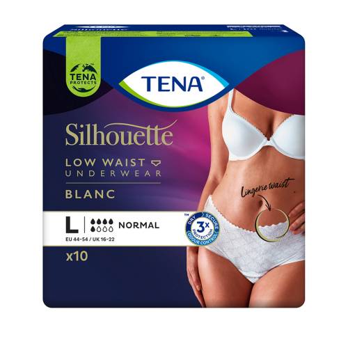 TENA SILHOUETTE normal L blanc Inkontinenz Pants