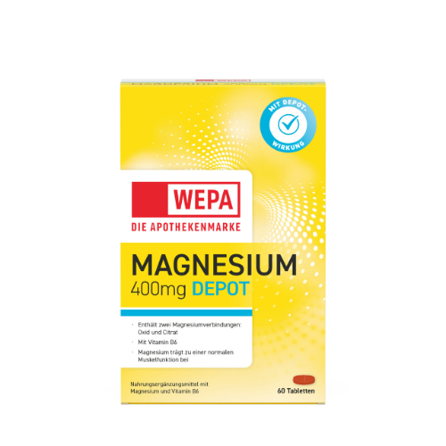 WEPA Magnesium 400 DEPOT+B6 Tabletten