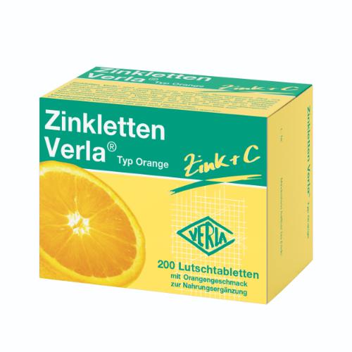 ZINKLETTEN Verla Orange Lutschtabletten