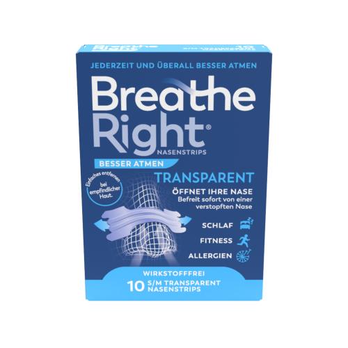 BREATHE Right Besser Atmen Nasenpfl.normal transp.