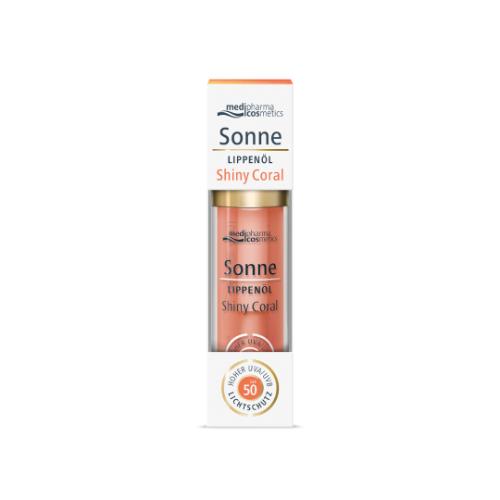SONNE Lippenöl shiny coral LSF 50